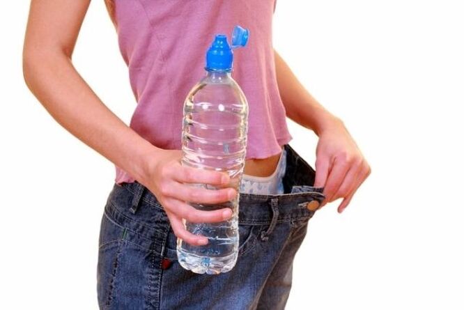 The required amount of water per day for weight loss